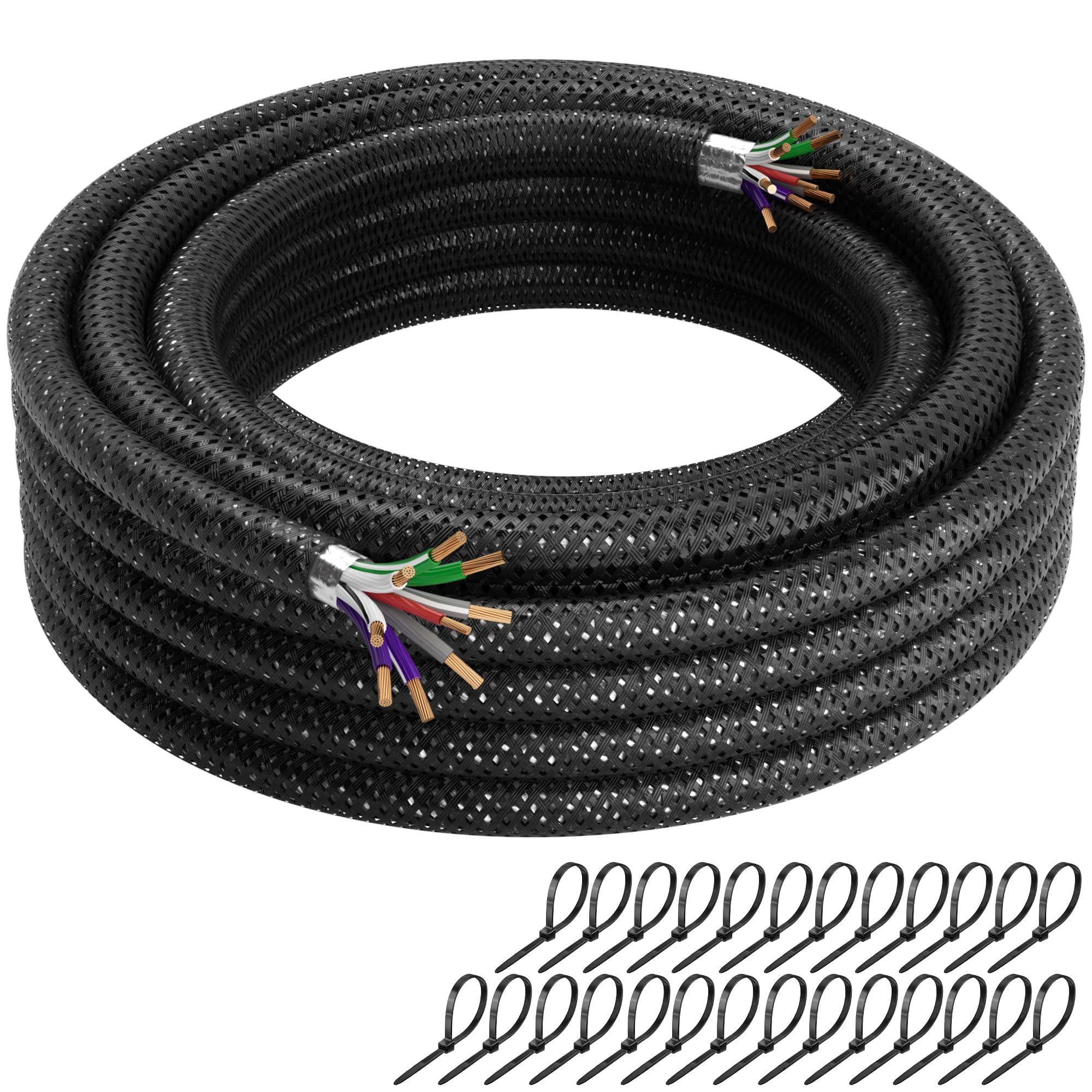 Amazon.com: Mygatti 9 Conductor Speaker Cable 20 FT, 18 Gauge Pure